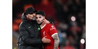  Őrült meccsen ikszelt a Liverpool Klopp utolsó előtti meccsén, Szoboszlai csereként állt be  