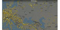  Teljesen kiürült a légtér Ukrajna felett a hajnalban indult orosz invázió miatt  