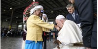 Bűnbánati zarándoklatra Kanadába utazott a pápa  