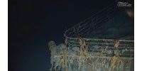  Kiadták a videót, amin eddig nem látott részletességgel nézheti meg a Titanic roncsát  