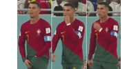  Ronaldo a nadrágjából nassolt valamit meccs közben  