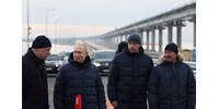  Putyin áthajtott az októberben megrongált Krími hídon  