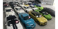 Közel egy évtizede ellopott, 30 luxusautóból álló flottát sikerült visszaszereznie az angol rendőrségnek