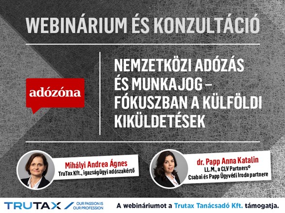 Nemzetközi adózás és munkajog webinárium TruTax FB