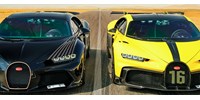  Egymás ellen gyorsult a Bugatti brutális duója – videó  