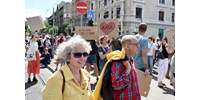  Spontán tüntetésből blokád és piknik - a katatörvény elleni megmozdulás képekben  