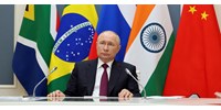  Putyin videóüzenetben védte meg a háborúját a BRICS-csúcson  