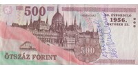 350 500 forintot fizettek egy 500 forintosért, amit Wittner Mária írt alá  
