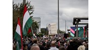  Magát tiszásnak álcázva készített interjúkat Magyar Péter tüntetésén a Pesti Srácok munkatársa - fotó  