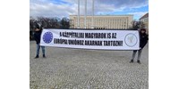 Tüntetők várták Szijjártó Pétert Ungváron