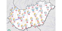 Felhős, néhol esős időre számíthatunk csütörtökön
