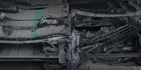 Alig négy éve épült a lutoni reptér megsemmisült parkolója, ami most így fest a levegőből