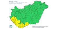 Riasztást adtak ki zivatar miatt, 7 megyében is nagy melegre figyelmeztetnek