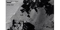  Összeroppant egy Róma nagyságú jégtábla az Antarktiszon a szokatlanul meleg idő miatt  