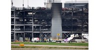  Újraindult a légi forgalom a tűz miatt hajnalban lezárt londoni Luton repülőtéren  