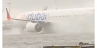  Az áprilisi villámárvíz után újra esik az eső Dubajban, több repülőt is töröltek  