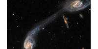  Csillaghíd köt össze két galaxist, gyönyörű fotót készített róla a Hubble  