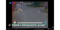  Leszakította a sorompót, megálljt intett a közeledő vonatnak és átbiciklizett a vasúti átkelőn egy sződligeti férfi - videó  