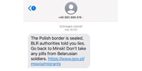  Migránsválság: Ilyen SMS-t kapnak a lengyel határt megközelítő külföldiek  