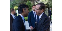 Sunak Izraelben: fontos a gázai palesztinok sürgős segélyezése