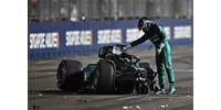  Lance Stroll nem indul a szingapúri F1-es futamon szombati balesete után  