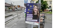  Dávid-csillagot és trágár szavakat festettek Donáth Anna egyik budapesti plakátjára  