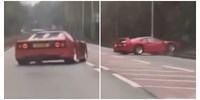  Kis gázt adott a sofőr és máris villanyoszlopnak csapta a Ferrari F40-est – videó  