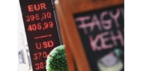 Magasban táborozott a forint, majd benézett 405 alá az euró, de nem sokáig maradt ott  
