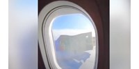  Felszállás közben elkezdett széthullani egy Boeing repülőgép hajtóműve – videó  