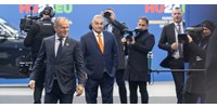 Scholz, Macron, Von der Leyen – uniós politikusokkal folytatódik a budapesti diplomáciai nagyüzem a Puskásban