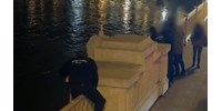  Videón, ahogy rendőrök húznak vissza egy zokogó nőt a Margit híd pereméről  