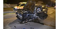 Videó készült a mentésről a Ferihegyi repülőtérre vezető gyorsforgalmi úton történt halálos baleset helyszínén
