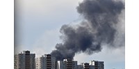 A háború egyik legnagyobb dróntámadása érte Kijevet éjjel