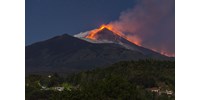  Újra kitört az Etna, látványos felvételek készültek róla  