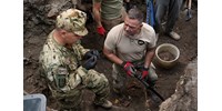  A második világháborúban elhunyt német katonák maradványait találták meg a Bécsi kapu téren  