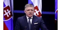  Először fotózkodott a merénylet után Robert Fico, mankóval szavazott a kórházban  