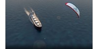  Egy 20 000 tonnás teherhajót „húz” egy 2700 négyzetméteres ernyő, ötödére csökkenhet vele a károsanyag-kibocsátás  