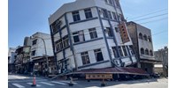  Az elmúlt 25 év legnagyobb földrengése érte Tajvant  