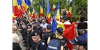  Orbán távozásakor összefeszültek a rohamrendőrökkel a román nacionalisták - videó  