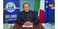  Videón köszönt be pártja kongresszusára a lábadozó Silvio Berlusconi  
