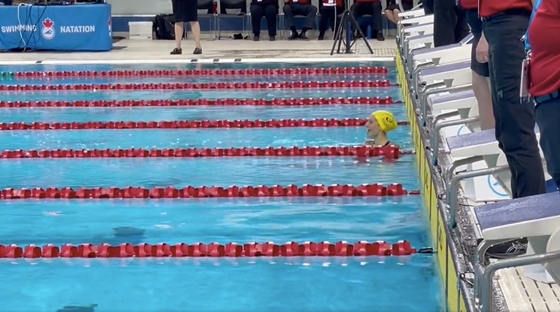 Sports: At the age of 16, the Canadian swimmer set a world record in the 400 breaststroke